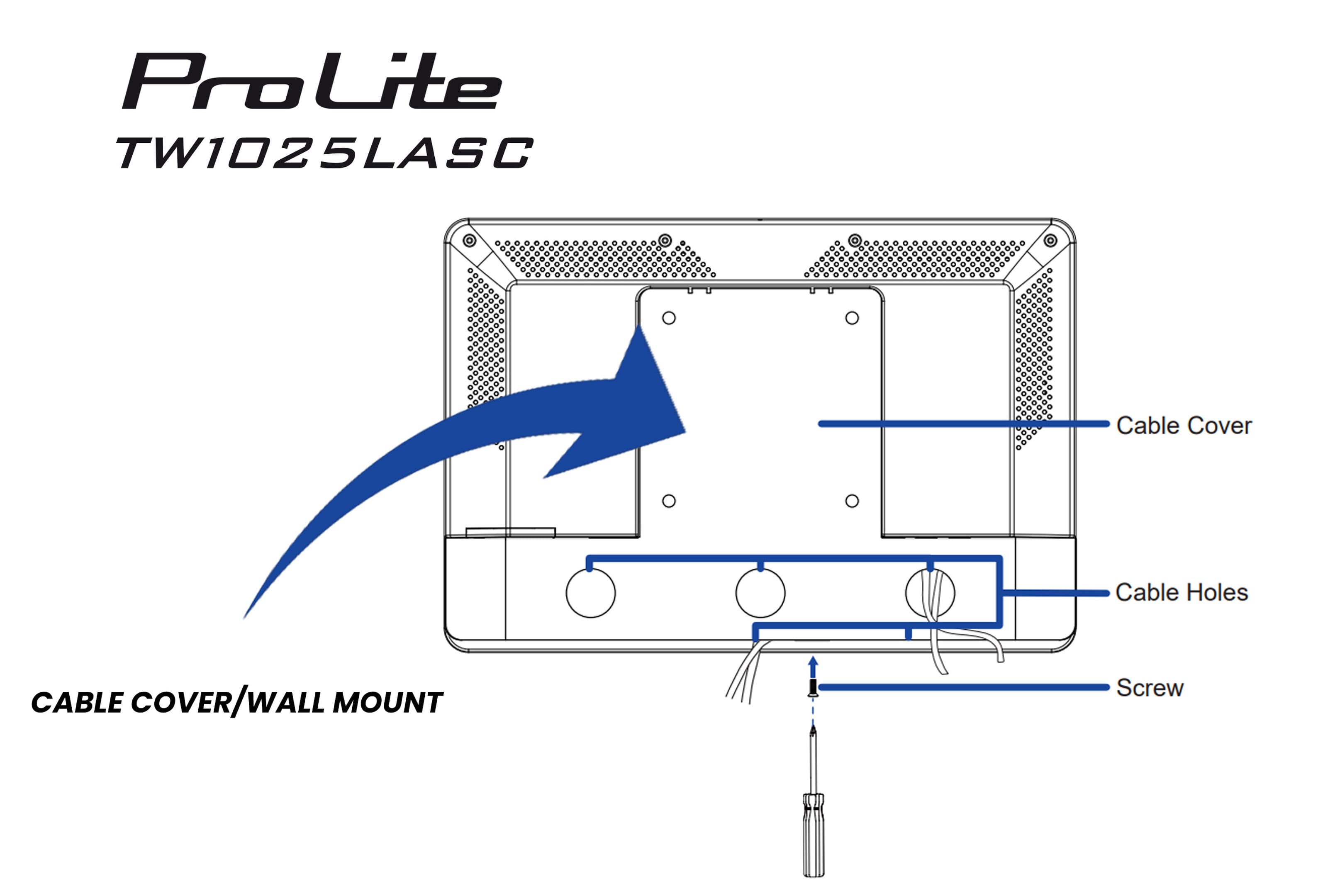 iiyama tw1025lasc wall mount 3 ürün görseli