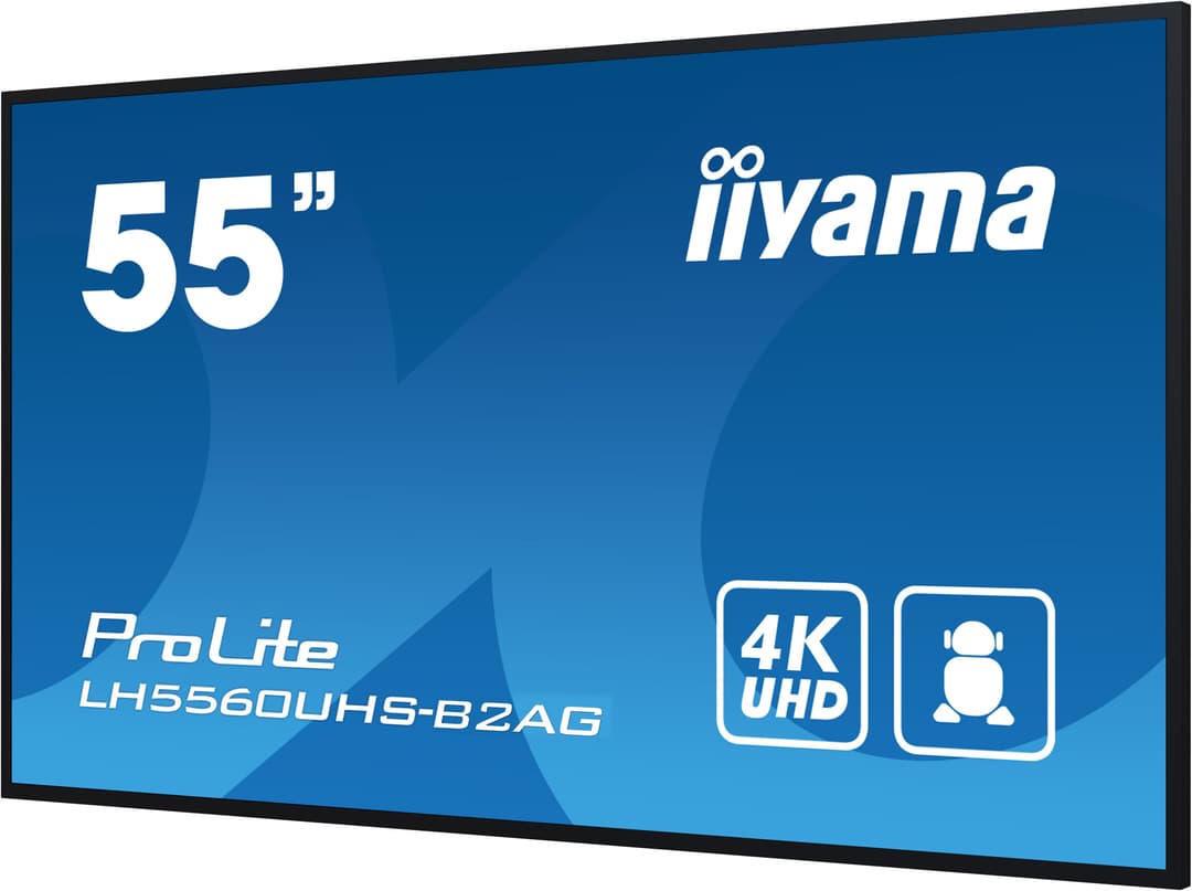 iiyama ProLite LH5560UHS-B2AG 55 inç 4K Digital Signage Ekran - Signal FailOver ile ekranın boş kalmasını önleyen yapı