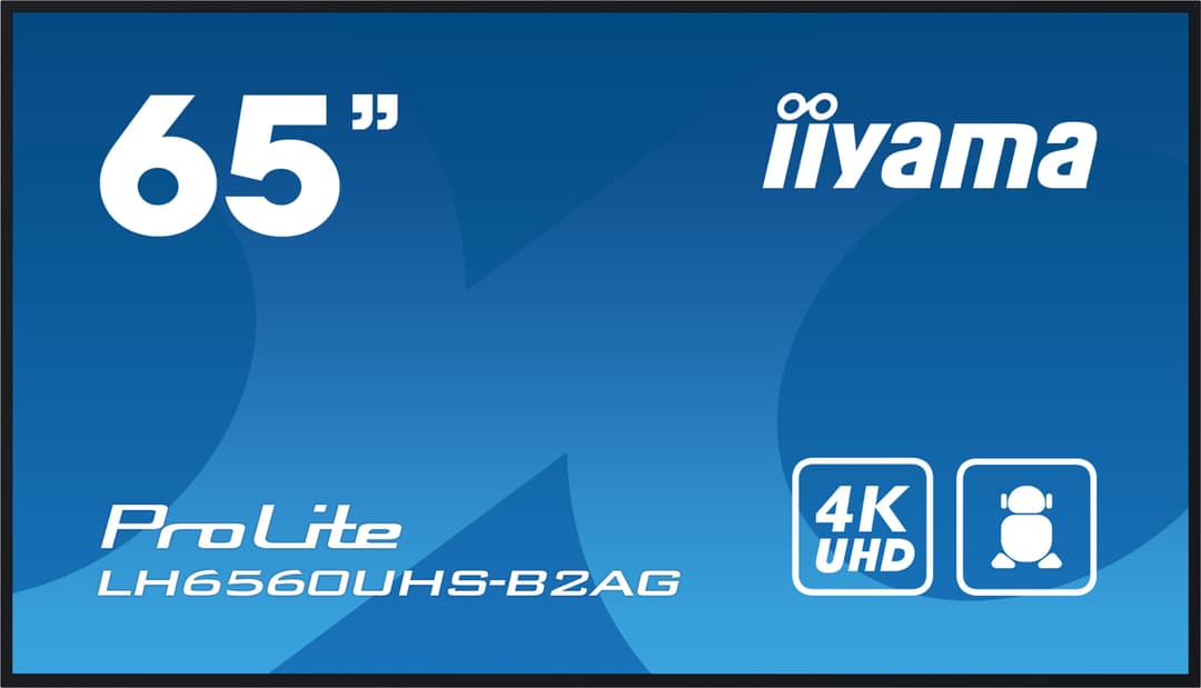 iiyama ProLite LH6560UHS-B2AG 65 inç 4K Digital Signage Ekran - Android ve iiSignage² ile daha kontrollü yayın akışı