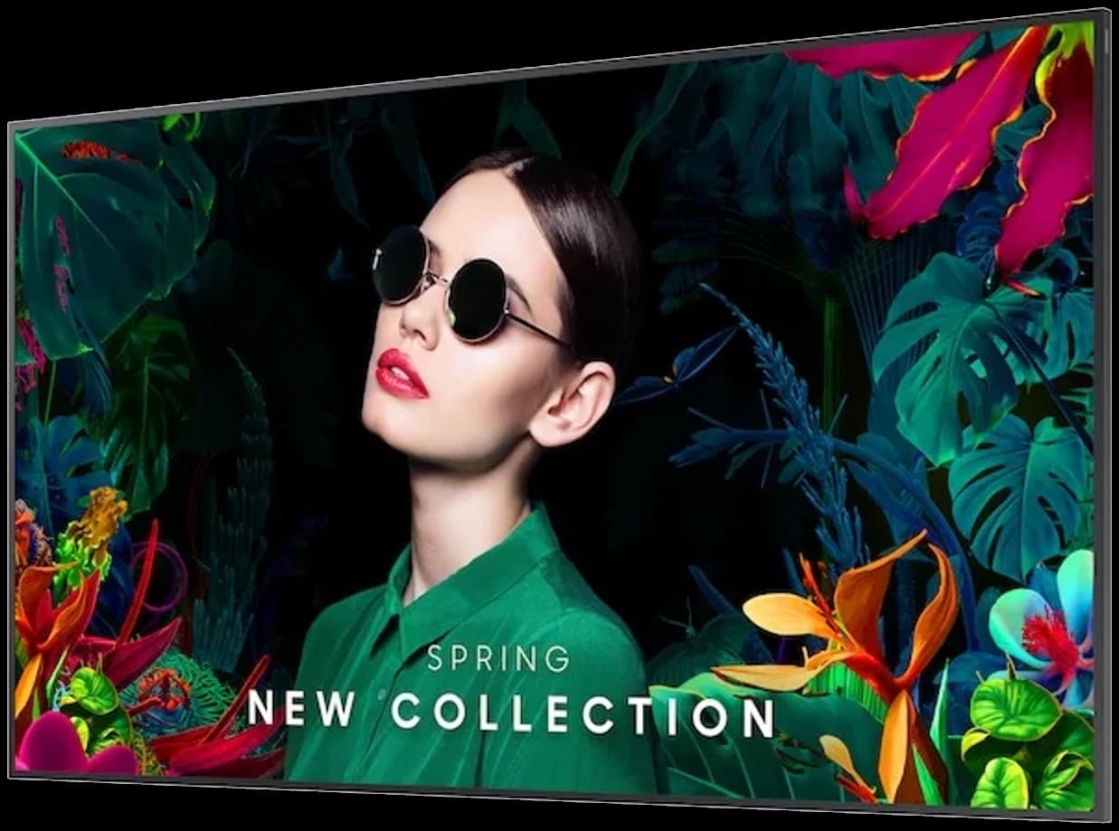 Samsung QMC series Crystal UHD signage display