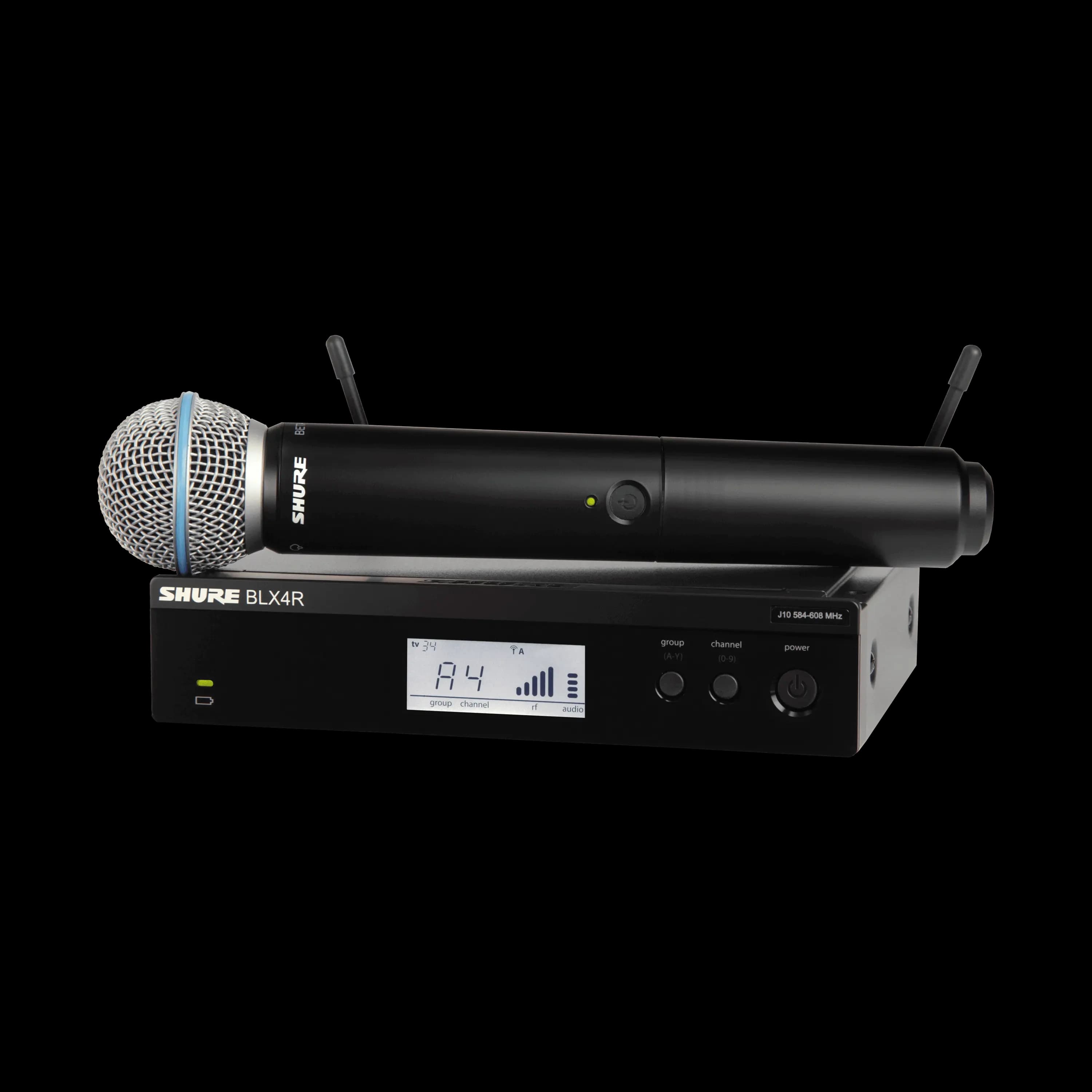 Shure BLX24R/B58 Rack Wireless Handheld System - ana görsel